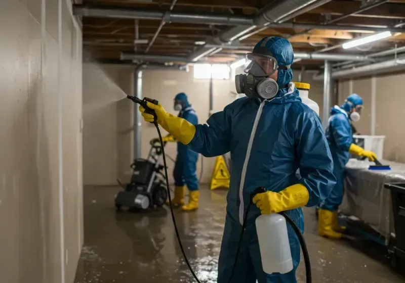 Basement Sanitization and Antimicrobial Treatment process in Chattanooga, TN