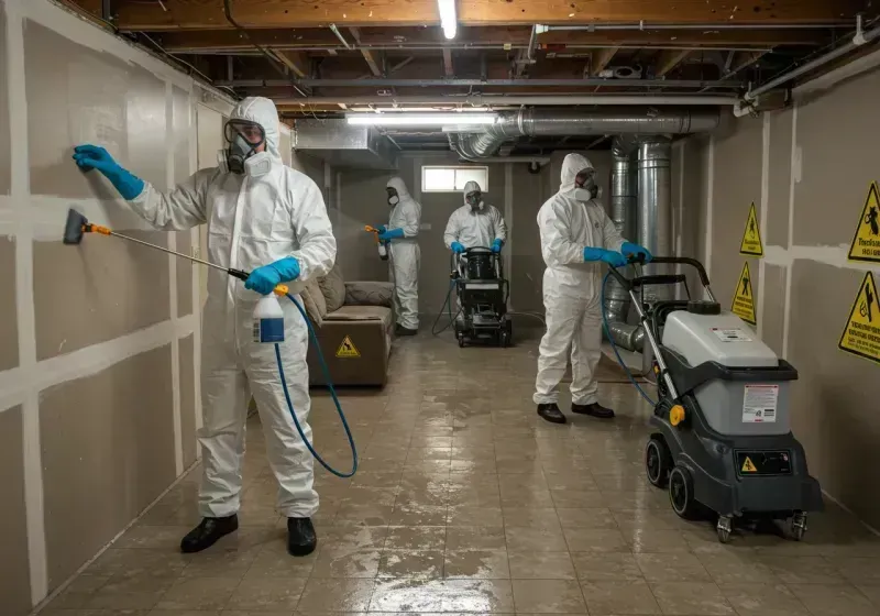 Basement Moisture Removal and Structural Drying process in Chattanooga, TN